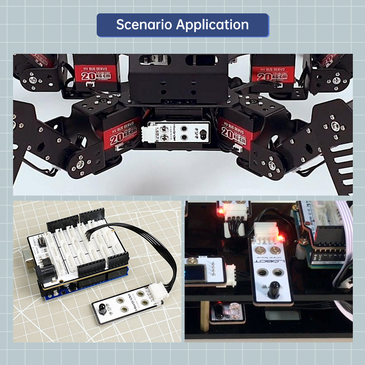 Infrared Receiver: Hiwonder Robot Sensor Compatible with Arduino
